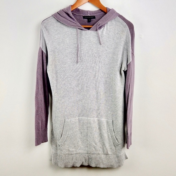 Banana Republic Color Blocked Knit Hoodie Medium M